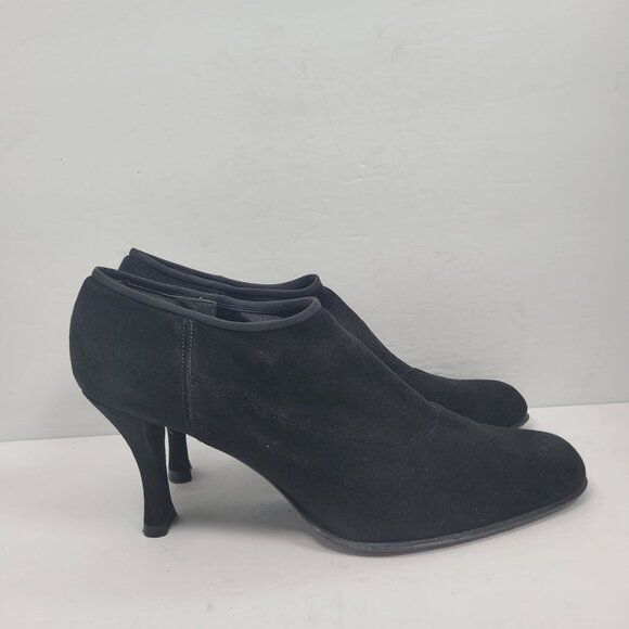 Stuart Weitzman Kitten Women's Black Suede High Heel Ankle Boots US Size 10 - Picture 1 of 9